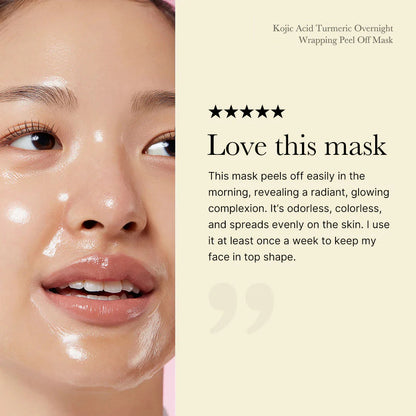 Wake Up To Clearer Skin With KOJIC ACID TURMERIC WRAPPING MASK