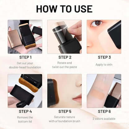 ✨ Aleumdaum Korean 2-in-1 Glass Skin Foundation Stick – Get That Dewy, Glass-Like Finish!