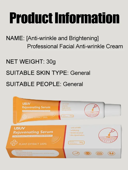[Anti-Wrinkle and Yellowing Reduction] Professional Facial Anti-Wrinkle Cream