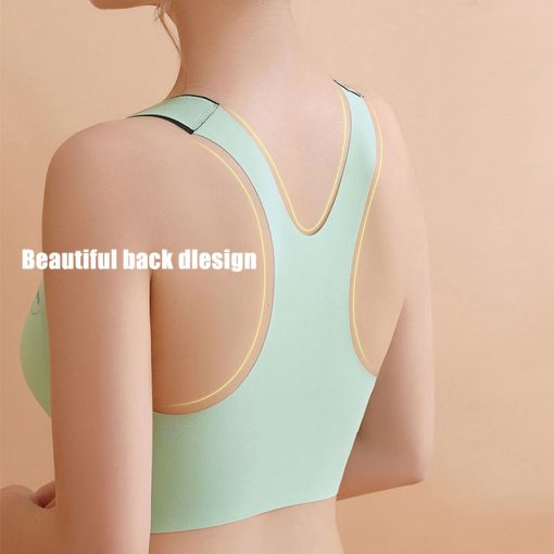 2025 New Arrival Plus Size Ice Silk Front Button Sleeping Yoga Bra