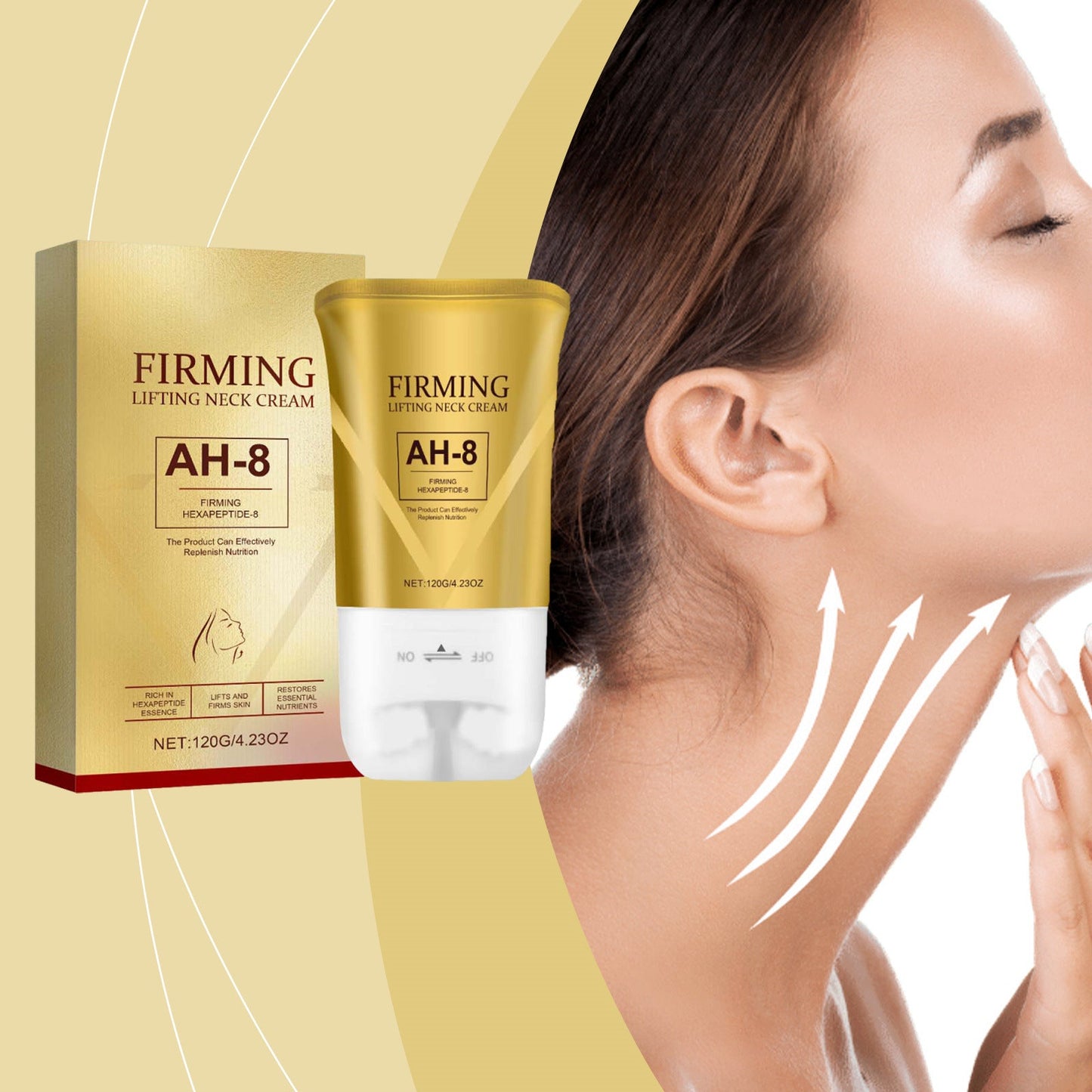 Light Eye Massage Cream                  with Caffeine & Hyaluronic Acid for Dark Circles Firming Fine Lines Hydrating Moisturizing Radiant Skin Care with Red Light Micro-Vibration Head