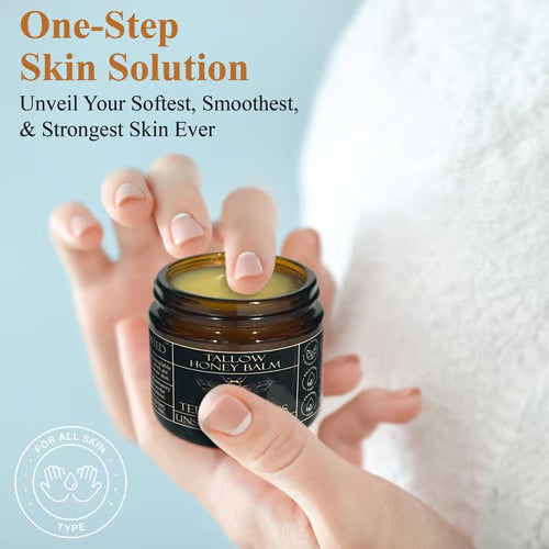 💖Summer Sale 49% OFF🔥Organic Grass-Fed Beef Tallow Balm with Raw Honey