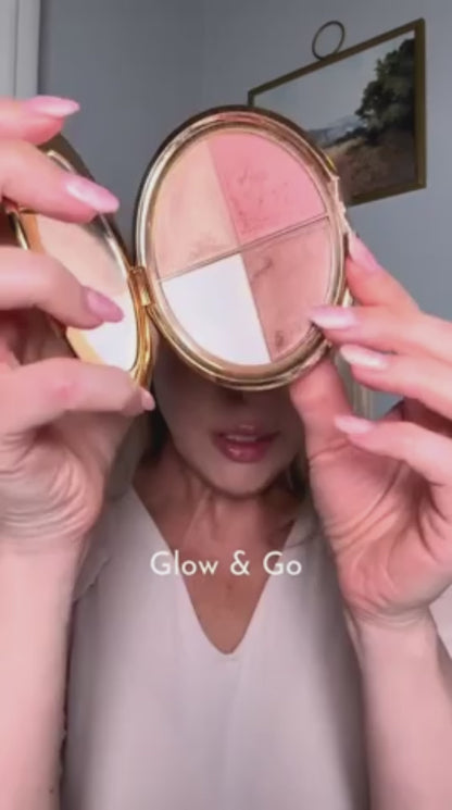 ✨ Last Day Buy 1 Get 1 Free ✨Glow Wardrobe Highlighting Eye & Cheek Palette